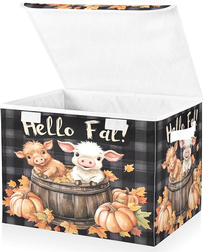 xigua Cute Highland Cow Storage Bins - Image 2