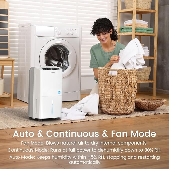 Waykar 2000 Sq. Ft 34 Pints 2025 Most Efficient Energy Star Dehumidifier - Image 5