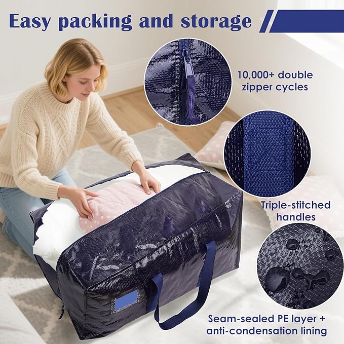 6 Pack Extra Large Heavy Duty Moving Bags - Image 5