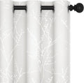 Deconovo White Curtains 72 Inches Long, Room Darkening Curtain, Thermal by Deconovo