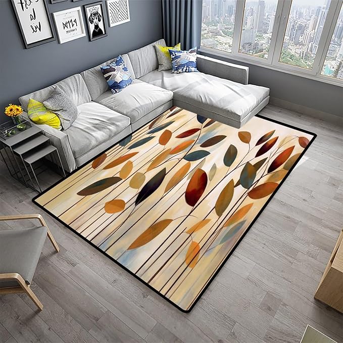 Vintage Leaf Printing Patterns Broadloom - Image 2