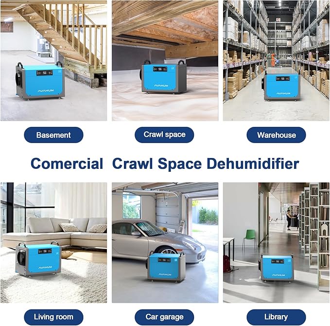 Crawl Space Dehumidifier 113 Pint Commercial Dehumidifier Energy Star Efficient - Image 6