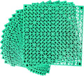MYFAMIREA Modular Interlocking Cushion 12 Pack 11.8" x 11.8" Rubber Floor Tiles by MYFAMIREA