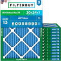 Filterbuy 20x24x1 Air Filter MERV 13 Optimal Smoke & Allergy Defense, by Filterbuy
