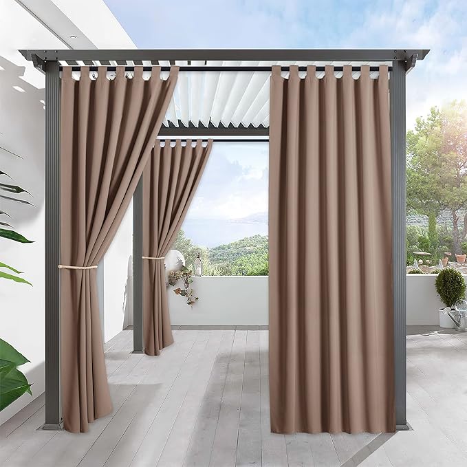RYB HOME Outdoor Curtains for Patio by RYBHOME