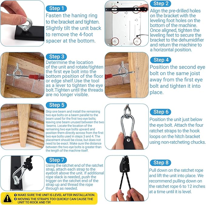 Dehumidifier Hanging Kit, Dehumidifier Joist Hanging Kit - Image 4