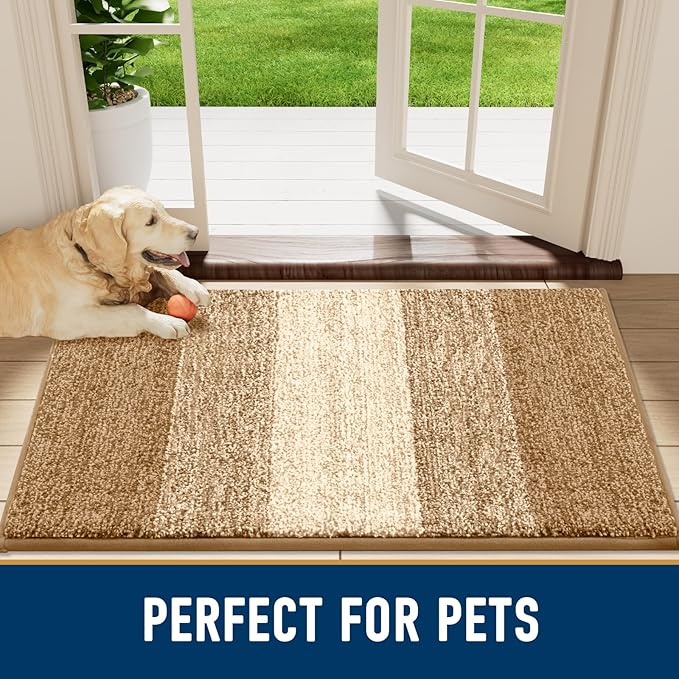 Smiry Dog Door Mat for Muddy Paws, Absorbs Moisture and Dirt, Low-Profile - Image 7