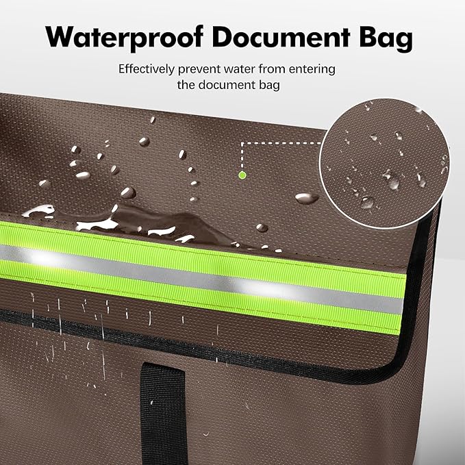 Large Fireproof Document Bags 24x12x12in, Fireproof Document Box - Image 4