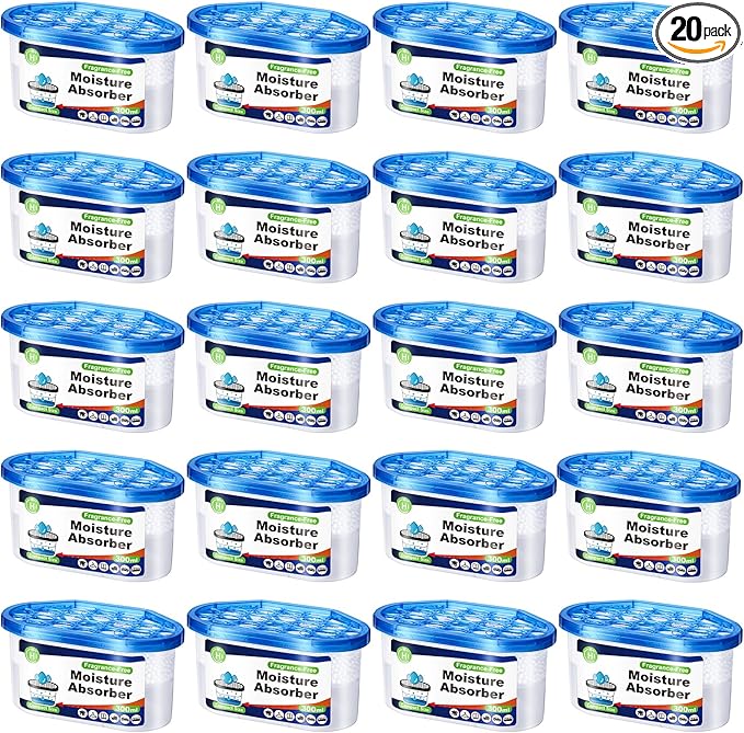 CHMI Moisture Absorbers 20 Pack， Attract and Trap Excess Moisture from Your by CHMI