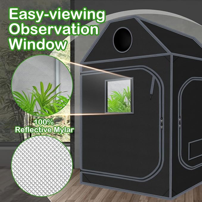 Grow Tent Roof 48"x48"x72" High Reflective Grow Tent Indoor Grow Room - Image 4