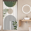 Small Stall RV Shower Curtain 36Wx72H Half Single Green Modern Boho Mid Century by MitpokBrand