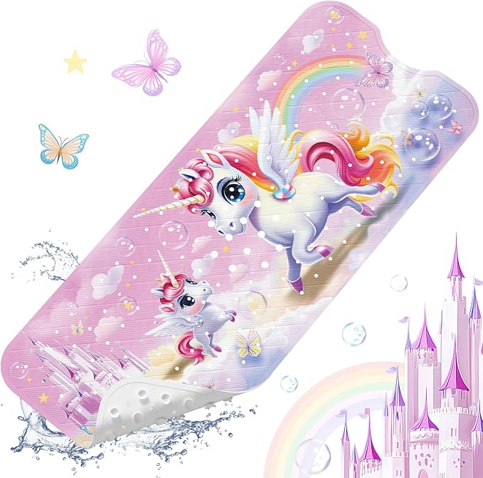 XIYUNTE Baby Bath Mat for Tub Non Slip Kids Bath Mat by XIYUNTE