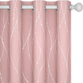 Deconovo Pink Curtains, Thermal Insulated Soundproof Curtain, 52 x 45 Inch Long by Deconovo