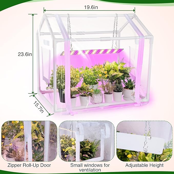 Meonum Mini Greenhouse for Indoor Outdoor, Portable Green House - Image 2