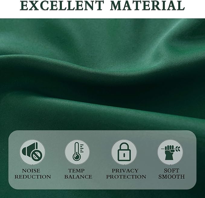 DONREN Hunter Green Backdrop 5FT x 9FT Curtains - Image 4