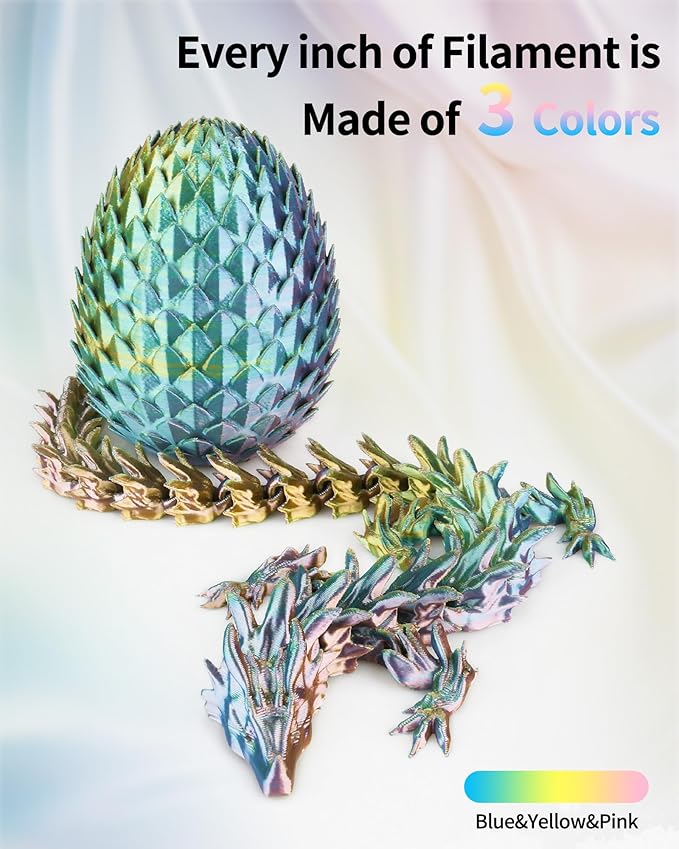 LANDU Silk Tri-Color PLA Filament 1.75mm 1Kg, Triple Color Silk PLA Filament - Image 2