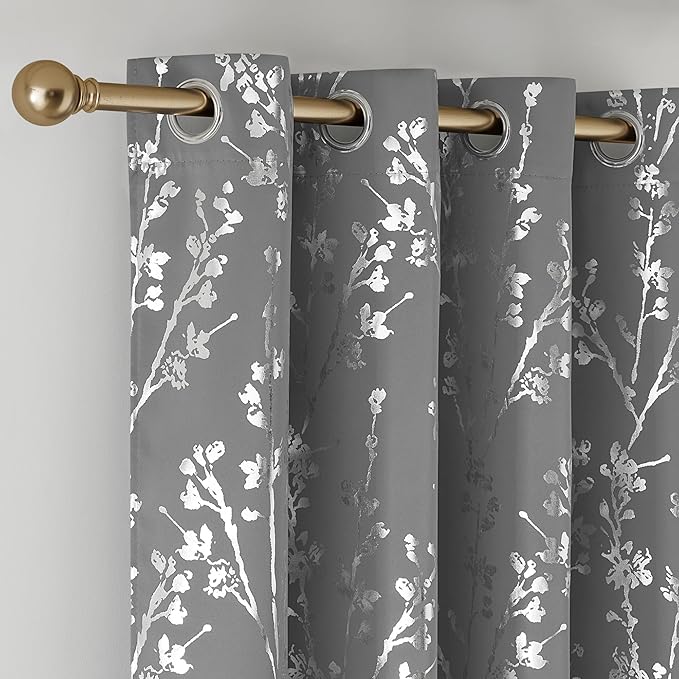 NICETOWN 100% Blackout Grey Curtains - Image 6