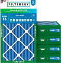 Filterbuy 20x30x4 Air Filter MERV 13 Optimal Smoke & Allergy Defense, by Filterbuy