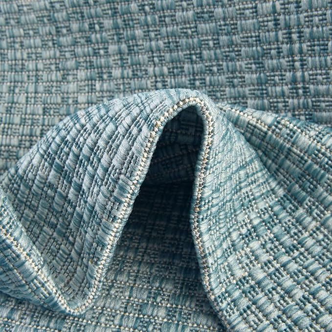 Unique Loom Collection Casual Transitional Solid Heathered Indoor/Outdoor - Image 7