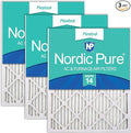 Nordic Pure 12x25x1 Pleated MERV 14 Air Filters 3 Pack by NordicPure