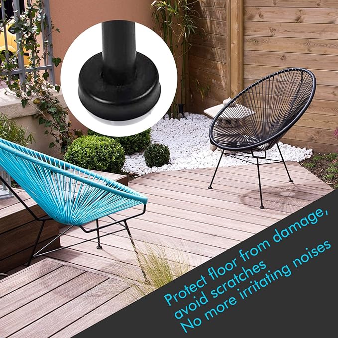 Jetec 1.5 Inch Patio Furniture Seating Glides/Feet/Caps - Image 6