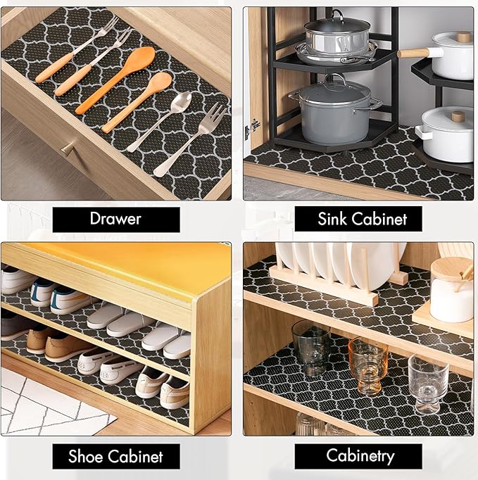 Cooyes Shelf Liner for Kitchen Cabinets – Non-Adhesive Waterproof Drawer Liner - Image 5