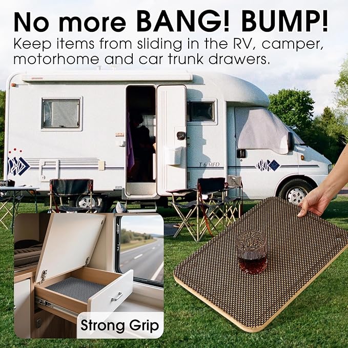 Shelf Liner for Kitchen Cabinet, Drawer Liners Non Slip Non Adhesive Thick Mat - Image 5