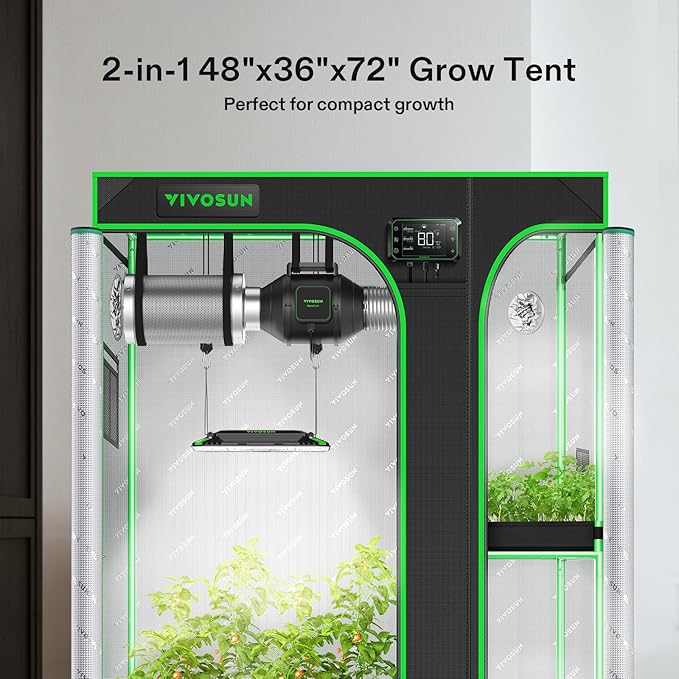 VIVOSUN 2-in-1 4x3 Grow Tent - Image 2