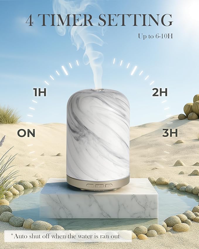 Essential Oil Diffuser – 2.4MHz Ultrasonic Aromatherapy Diffuser, Health Night - Image 2