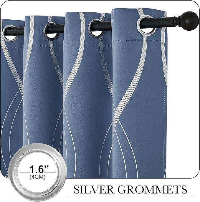 NICETOWN Bedroom Blackout Curtains Panels - Image 3