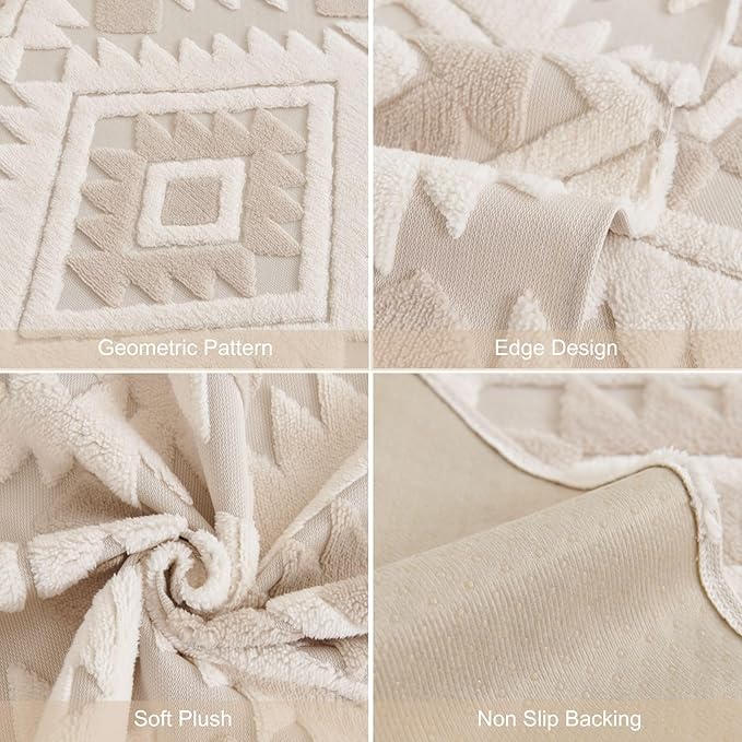 Boho Plush Couch Covers for Sofa Washable, Fuzzy Soft Couch Cover for Sectional - Image 8
