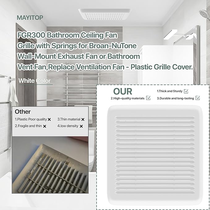 FGR300 Bathroom Vent Grille Cover - Image 3