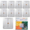 10 Packs 500 Gram Desiccant Canisters, Indicating & Rechargeable Gun Safe by Wisesorb