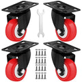 2 Inch Heavy Duty Casters Set of 4, Scratch Resistant & 360 Degree Rotatable by Castrek