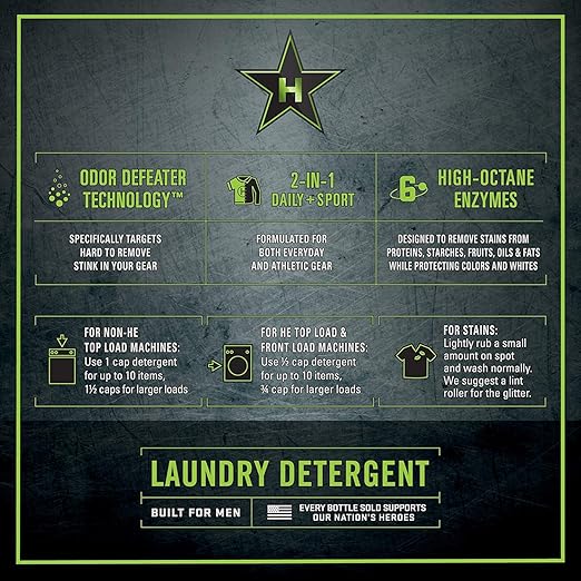 Hero Clean Liquid Laundry Detergent, Scent 1, 50-Fluid Ounce - Image 5