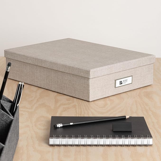 Bigso Oskar Fiberboard Label Frame Document Letter Box - Image 5