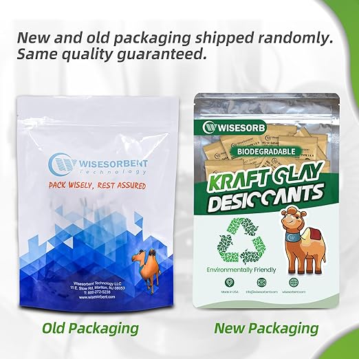 6G x 60 Pack Kraft Clay Desiccants Packs, Food Safe Bentonite Clay Desiccant - Image 7