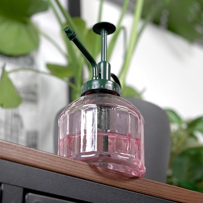 Houseplant Mister Spray Bottle – 180ml Pink Glass Plant Sprayer - Image 7