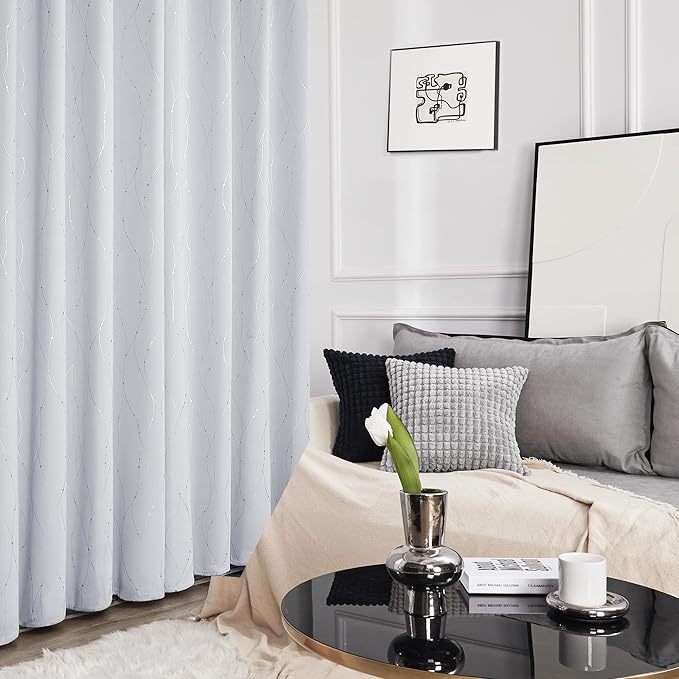 Deconovo Bedroom Curtains, Room Darkening Drapes, Thermal Insulated Soundproof - Image 5