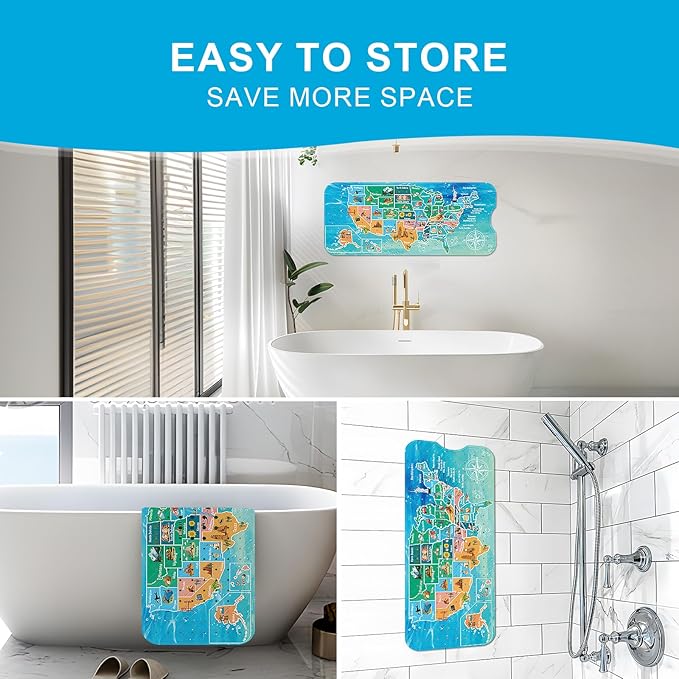 XIYUNTE Baby Bath Mat for Tub Non Slip Kids Bath Mat - Image 7