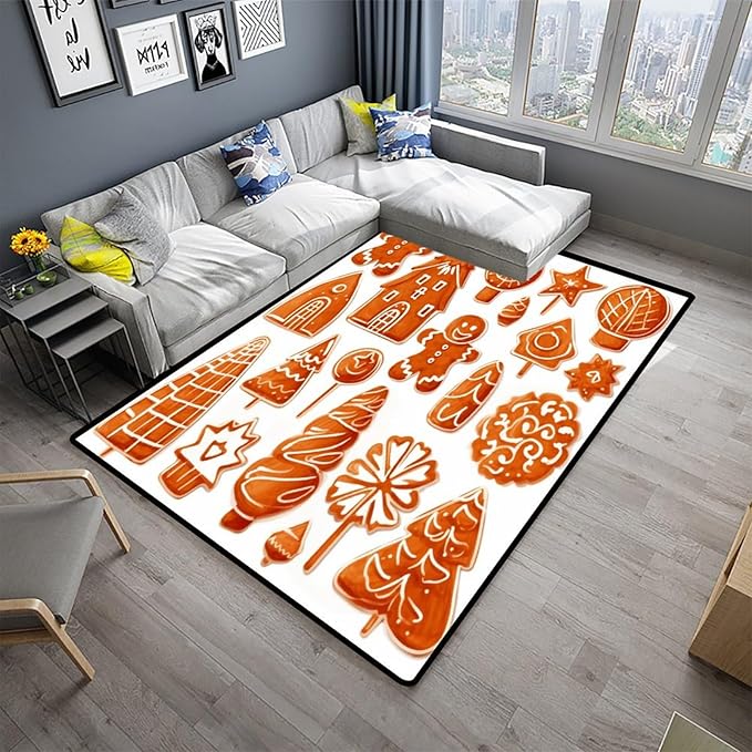 Broadloom, Cartoon Christmas Decor, Printing Patterns, Moisture Barrier Area - Image 2