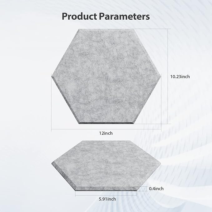 12 Pack Acoustic Panels Self Adhesive Sound Proof Foam, High Density Sound - Image 6