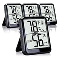 4-Pack Room Thermometer Indoor Hygrometer, Small Digital Temperature and by Azosowo