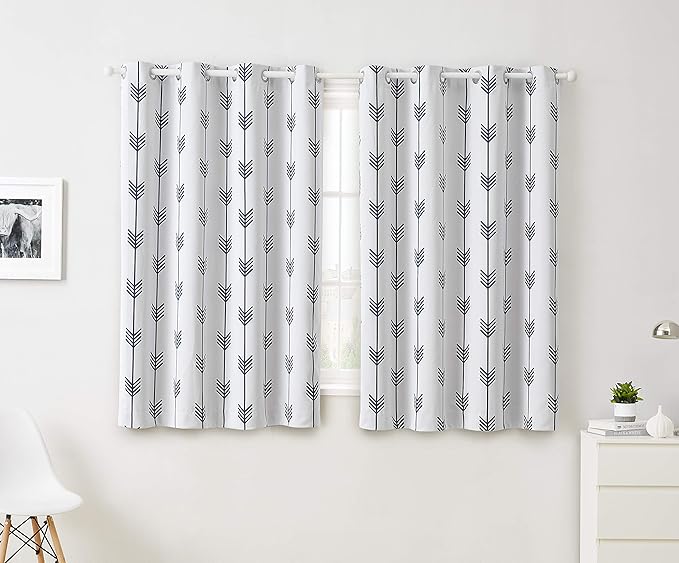 HLC.ME Arrow Printed Privacy Blackout Energy Efficient Room Darkening Thermal by HomeLinenCollections