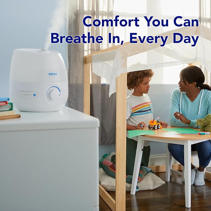 Vicks Mini Filter Free Cool Mist Humidifier, Small Room – Variable Mist Control - Image 4