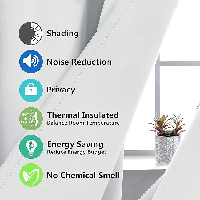 DriftAway Thermal Insulated 100 Percent Darkening Blackout Curtain Liner 2 - Image 7