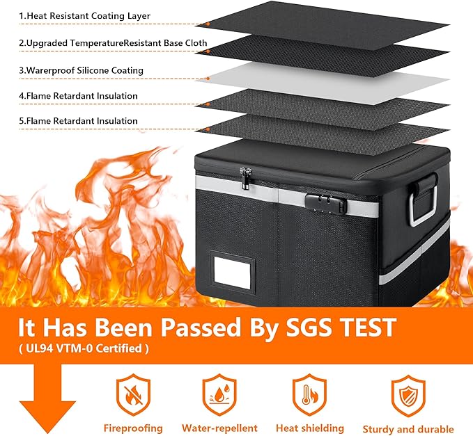 Fireproof Waterproof Document Box - Image 2