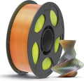 ANYCUBIC Silk Tri Color Pla Filament, 3-in-1 Chrome Coextrusion Color Change 3D by ANYCUBIC