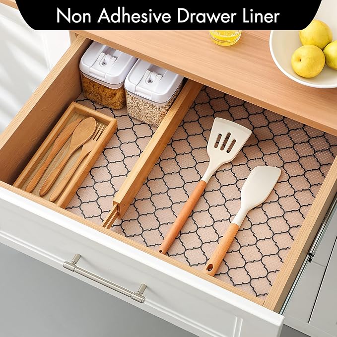 Cooyes Shelf Liner, Non Adhesive Drawer and Cabinet Liner, EVA Washable - Image 4