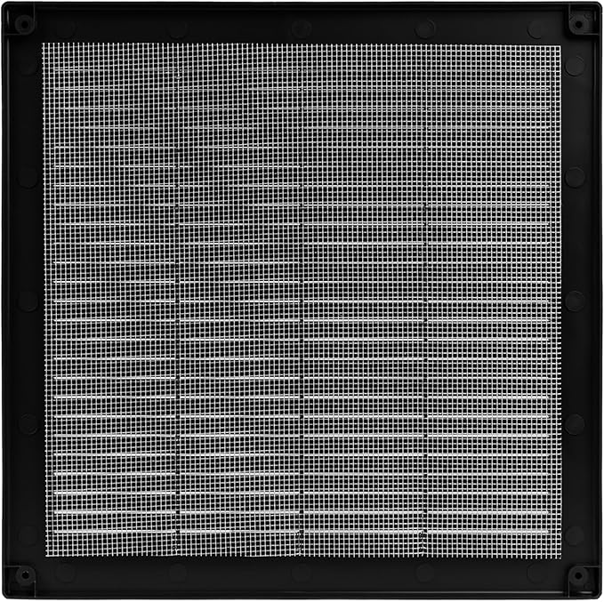12" x 12" Square Air Vent Cover – Black Plastic Vent Deflector - Image 9